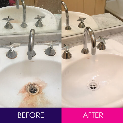 Ballarat Vacate Cleaners - Before and After Sink